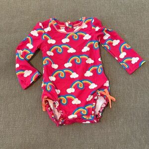 EUC Harley girls rashguard swimsuit size 9-12M